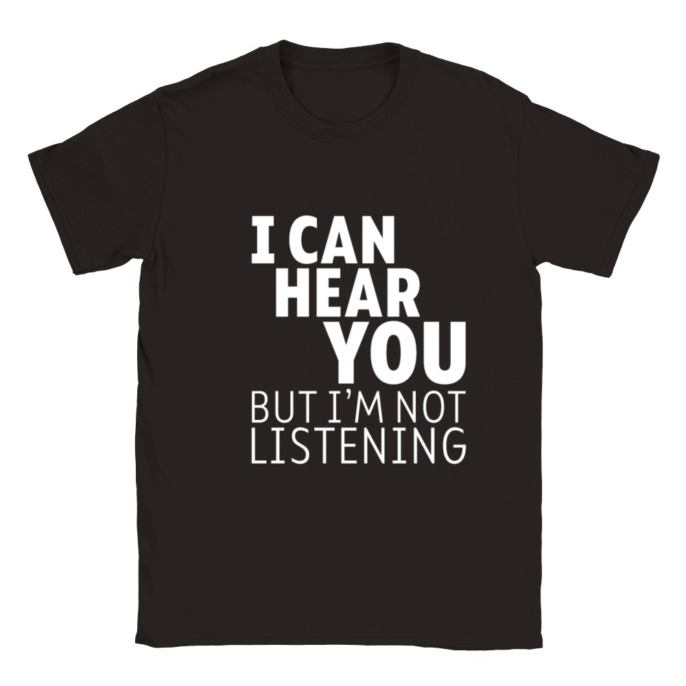I Can Hear You But Im Not Listening 3 Classic Kids Crewneck T-shirt
