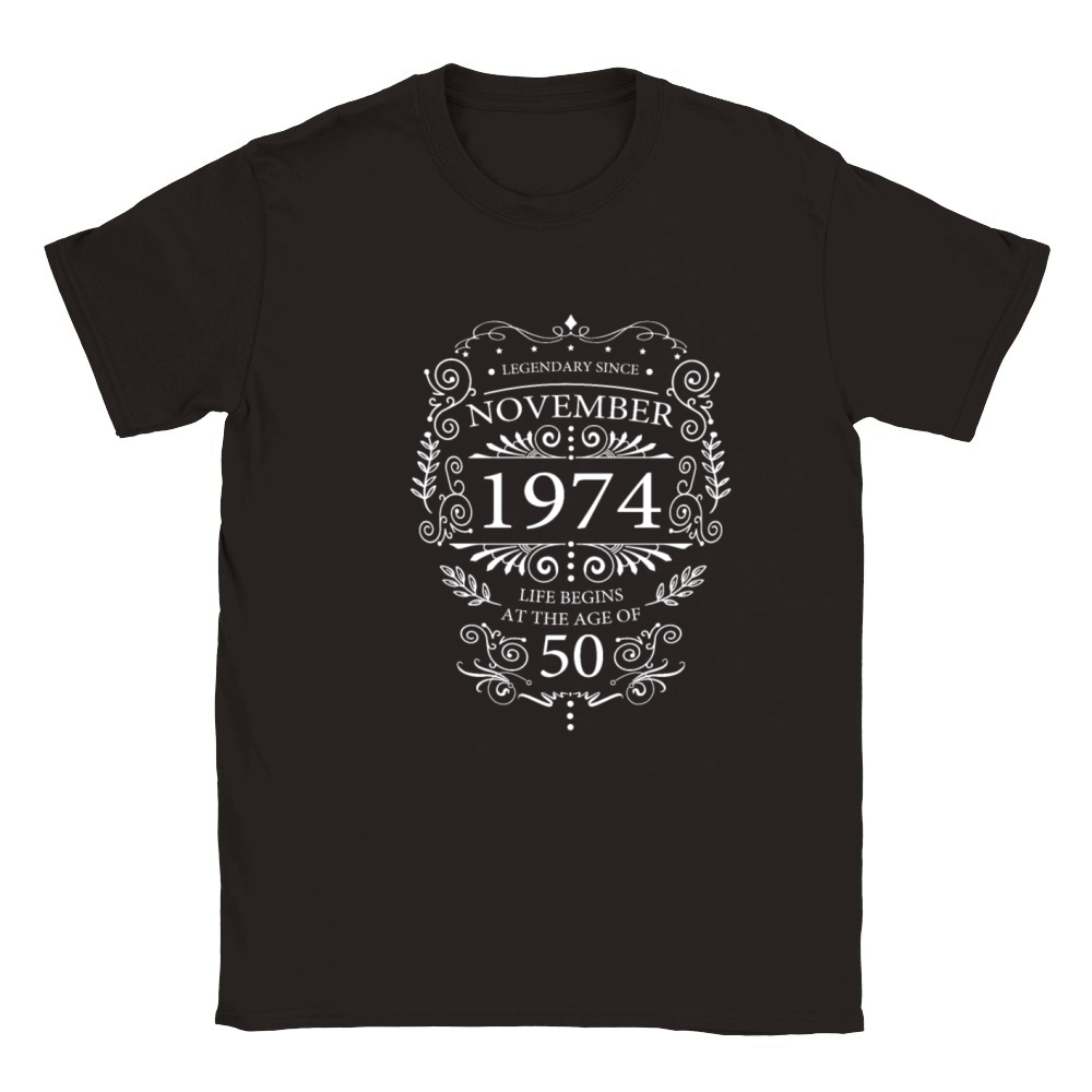 Legendary since 1974 50th birthday vintage look Classic Kids Crewneck T-shirt