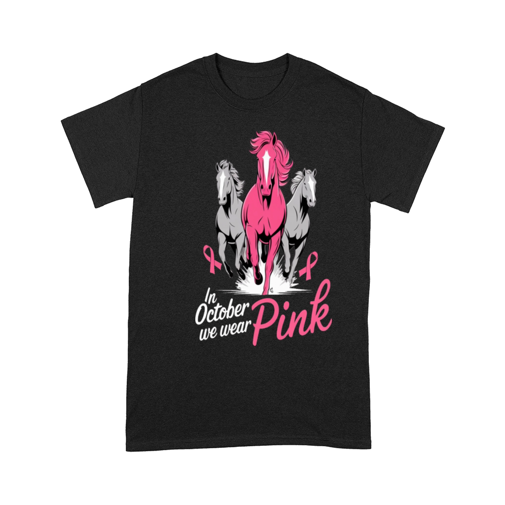 In October We Wear Pink Horses Comfort T-shirt