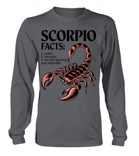 Funny Scorpio Zodiac Quote Long sleeved Unisex