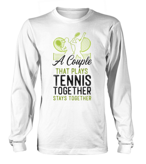Funny Tennis Player Racket Couple Long sleeved Unisex