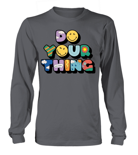 SmileyWorld Do Your Thing Colourful Letters Long sleeved Unisex