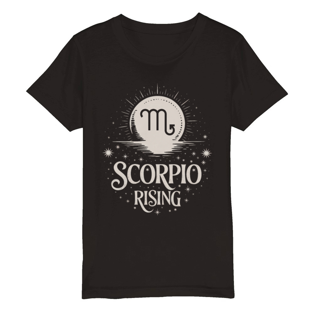 Scorpio Rising Organic Kids Crewneck T-shirt