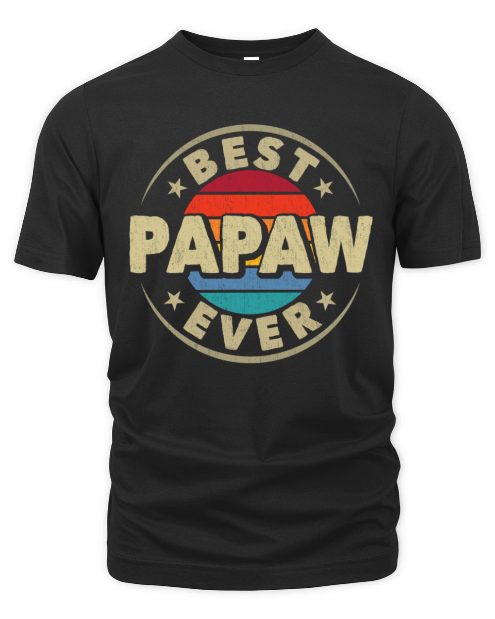 Best Papaw Ever Retro Vintage Grandpa Fathers Day Organic Unisex T-shirt