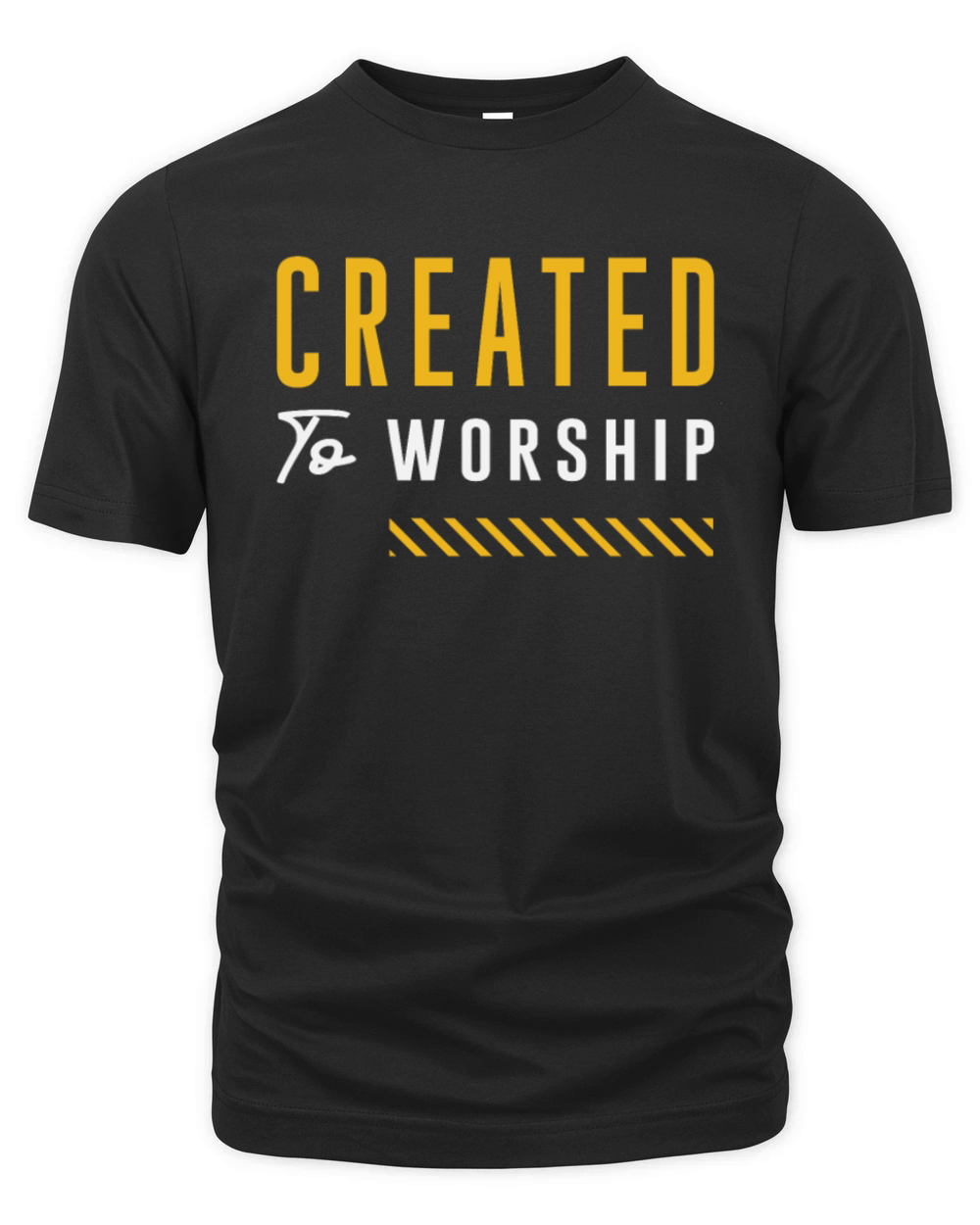 Created to Worship Christian Quote Organic Unisex T-shirt
