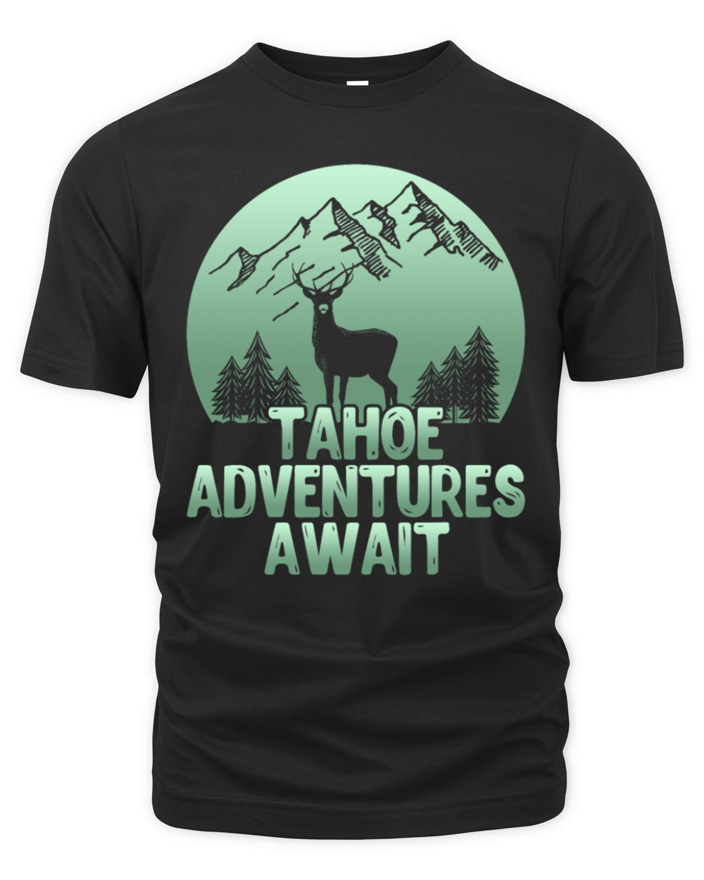 TAHOE ADVENTURES AWAIT Lake Tahoe California Lover Organic Unisex T-shirt
