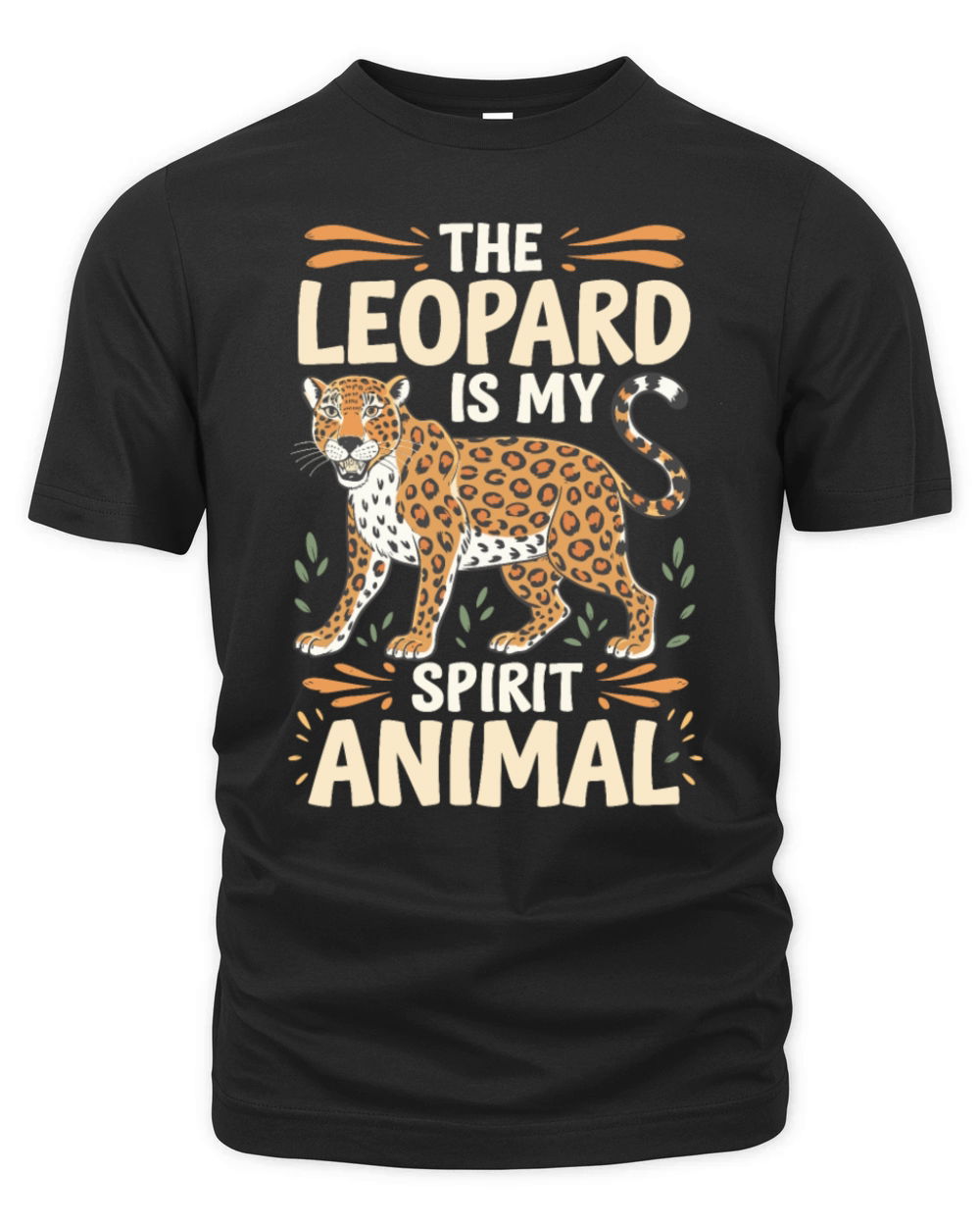 The Leopard Is My Spirit Animal Organic Unisex T-shirt