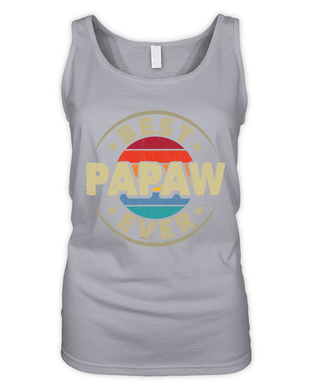 Best Papaw Ever Retro Vintage Grandpa Fathers Day Organic Women's Tank Top