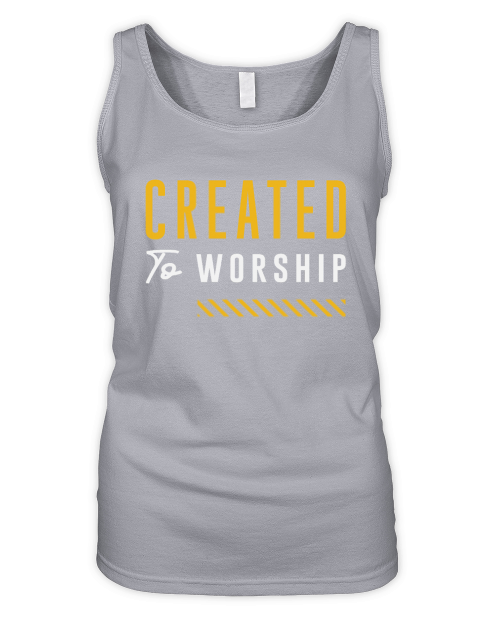 Created to Worship Christian Quote Organic Women's Tank Top