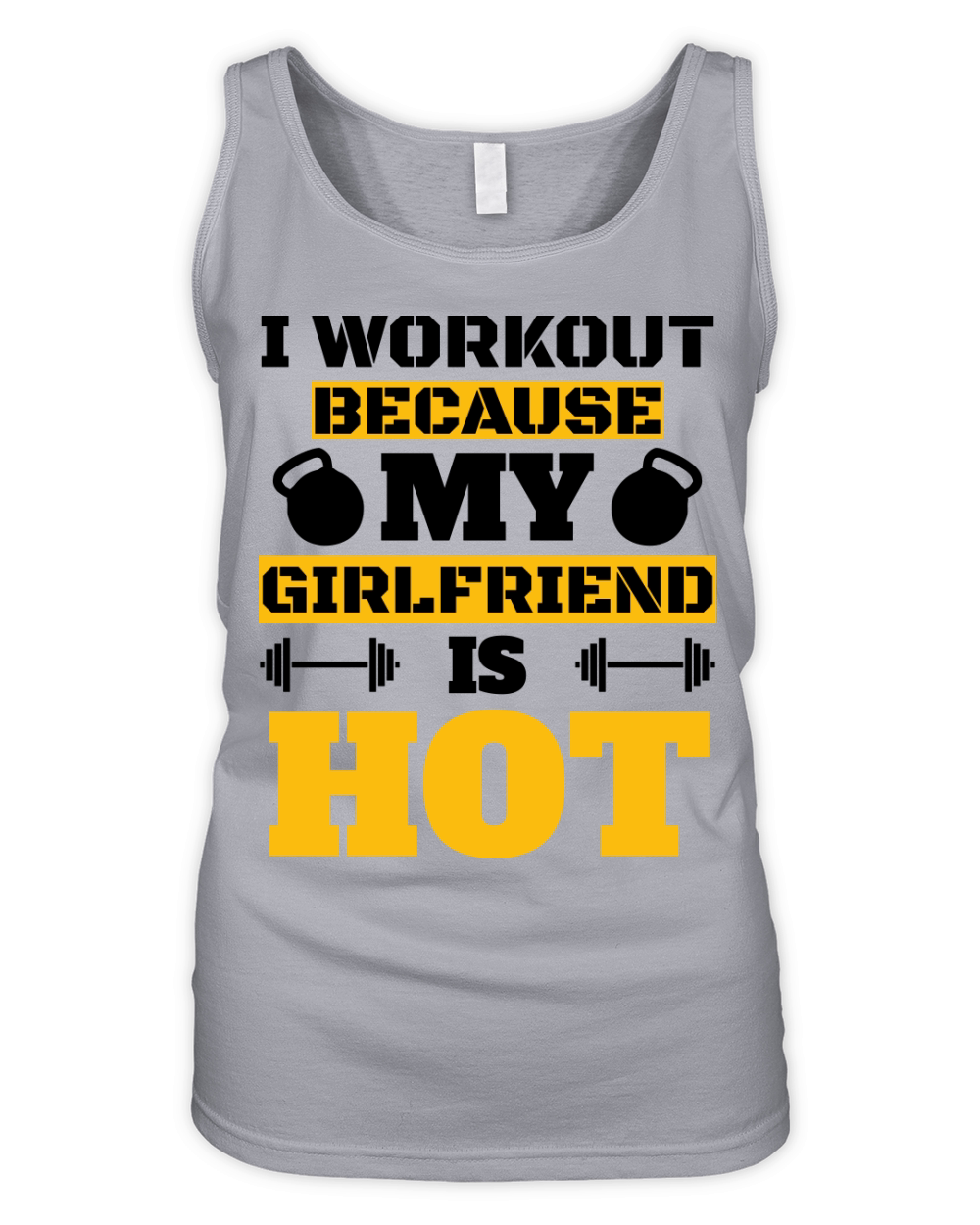 I Workout Because My Girfriend Is Hot Cool Couples Organic Women's Tank Top