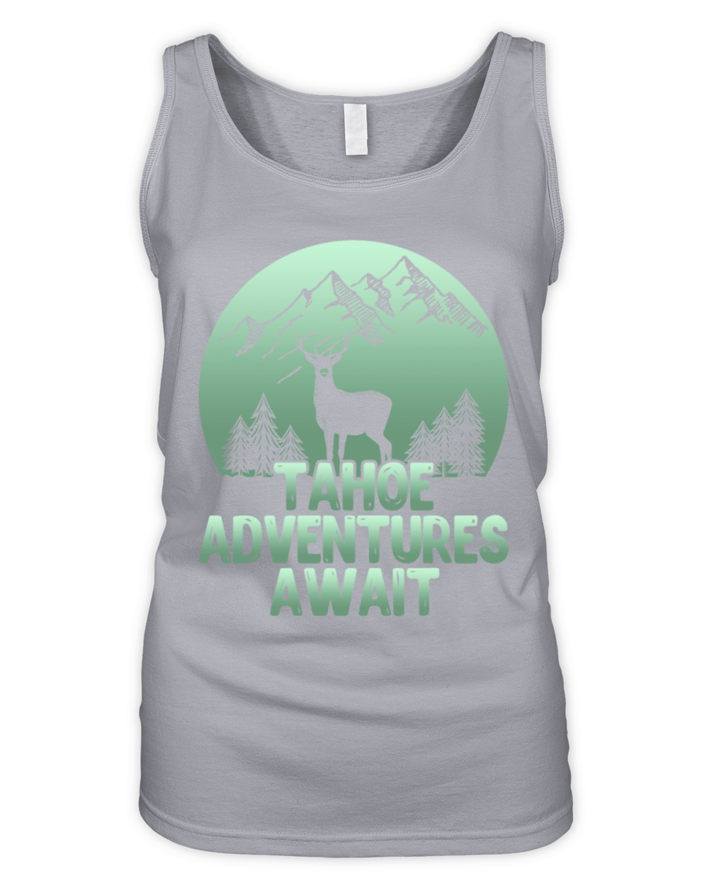 TAHOE ADVENTURES AWAIT Lake Tahoe California Lover Organic Women's Tank Top