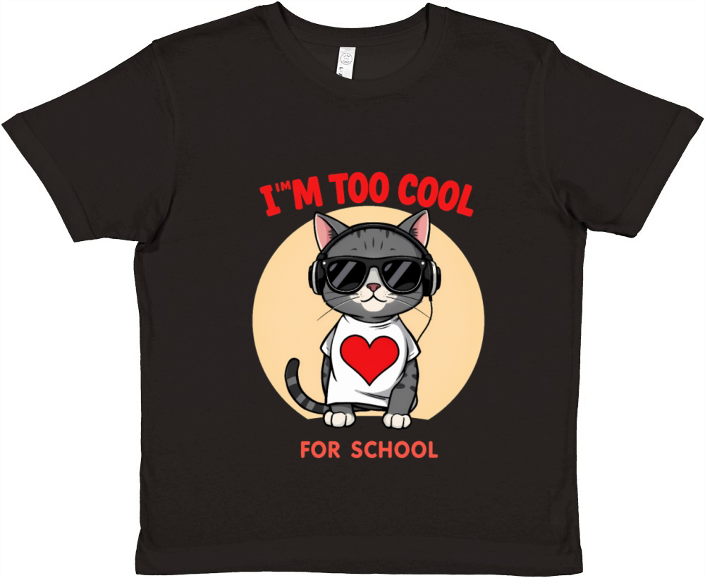 I m Too Cool for School Premium Kids Crewneck T-shirt