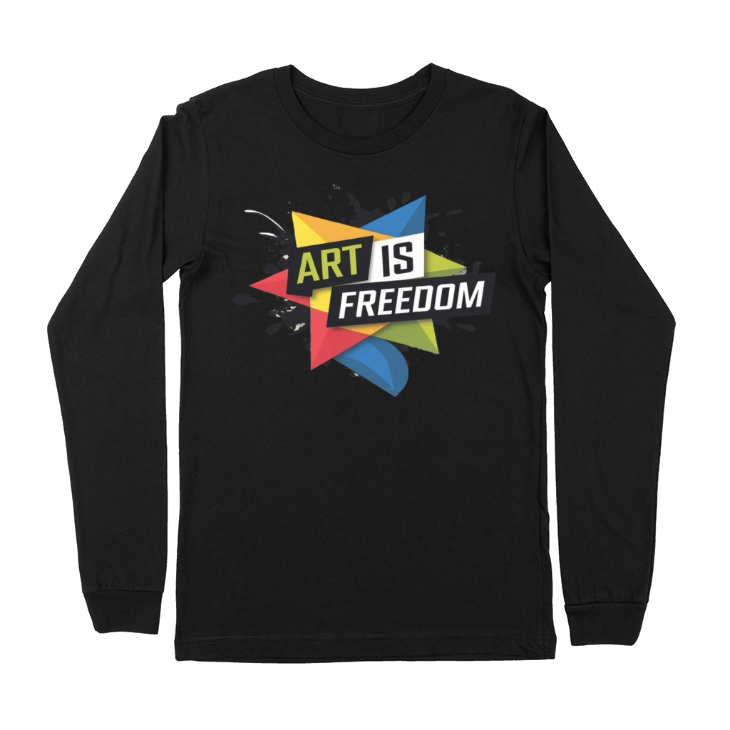 Bold "Art is Freedom" Creative Expression Design Premium Long Sleeve