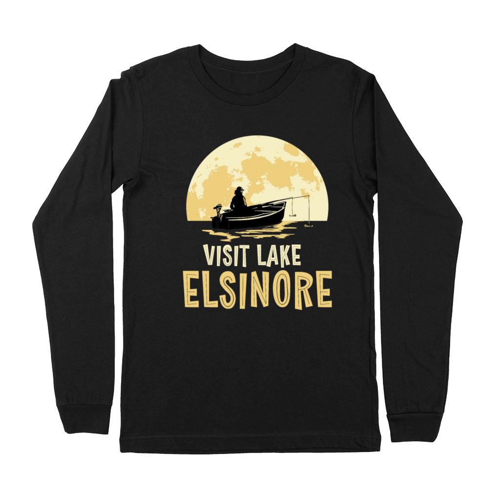 California VISIT LAKE ELSINORE Fishing Fisherman Premium Long Sleeve