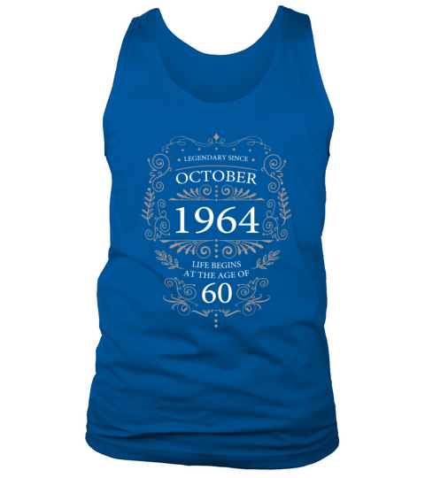Legendary since 1964 60th Birthday Vintage Tank Top Unisex