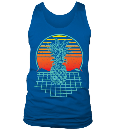 Pineapple Fruit Retro Vintage 80s Style Gift 01 Tank Top Unisex