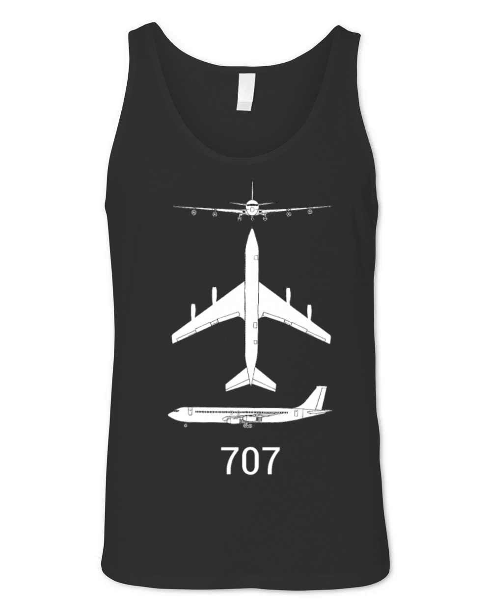 B707 airplane Unisex Jersey Tank