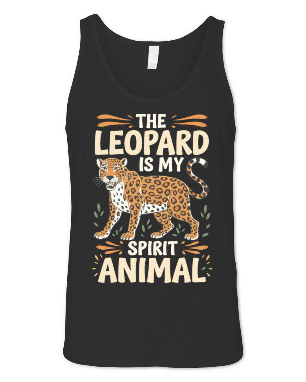 The Leopard Is My Spirit Animal Unisex Jersey Tank