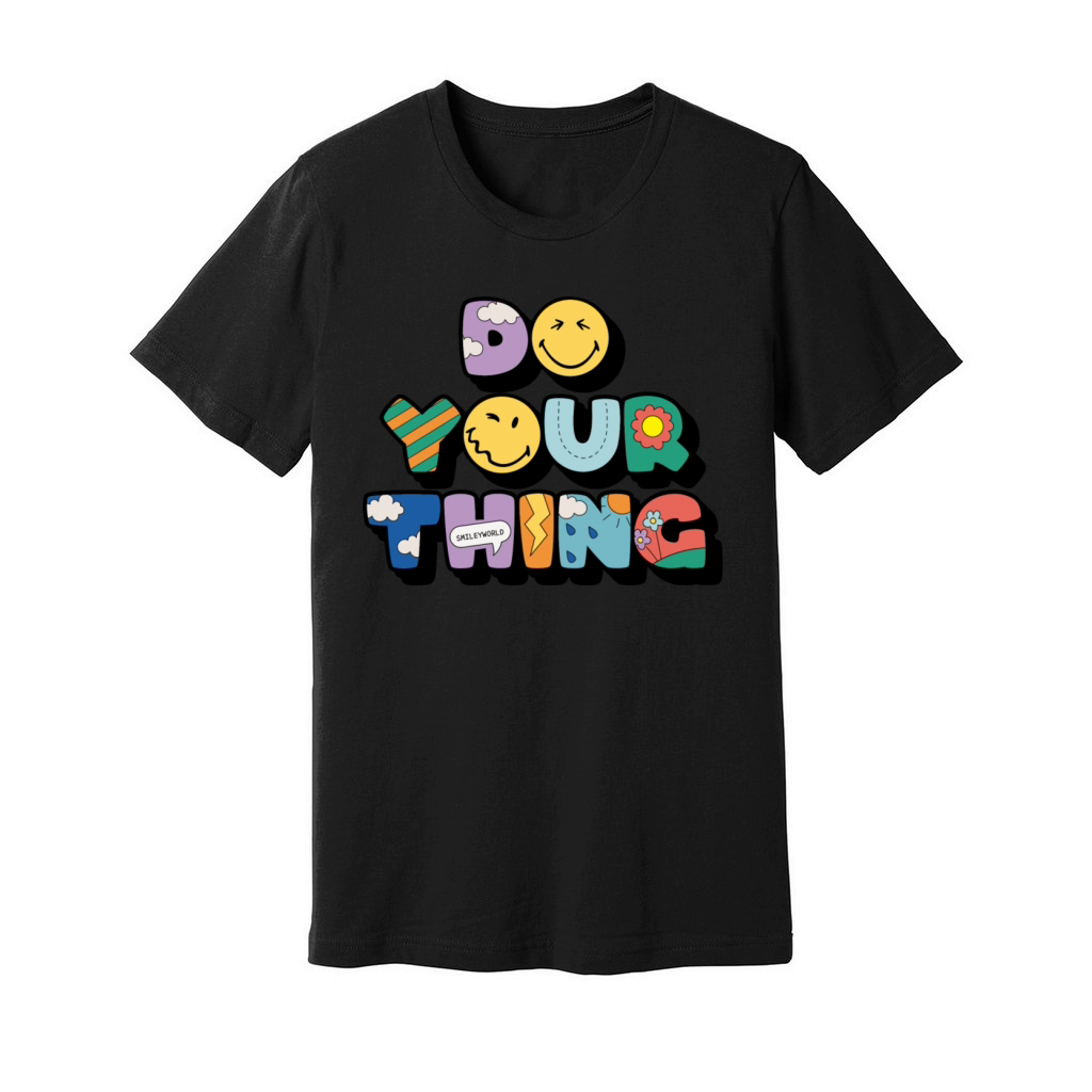 SmileyWorld Do Your Thing Colourful Letters Unisex Jersey Tee