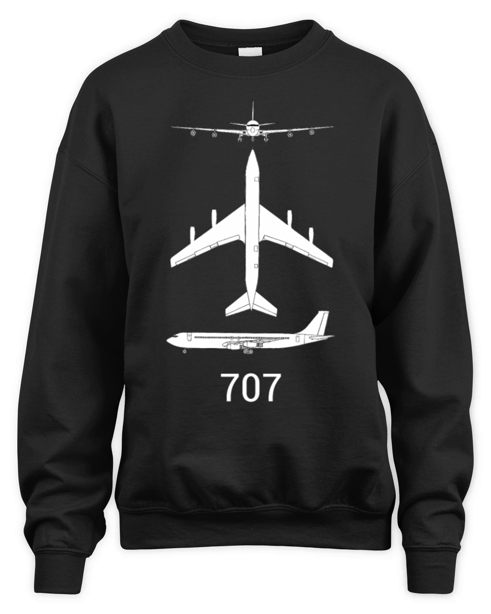B707 airplane Unisex Premium Crewneck Sweatshirt