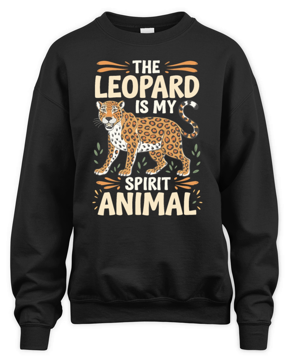 The Leopard Is My Spirit Animal Unisex Premium Crewneck Sweatshirt