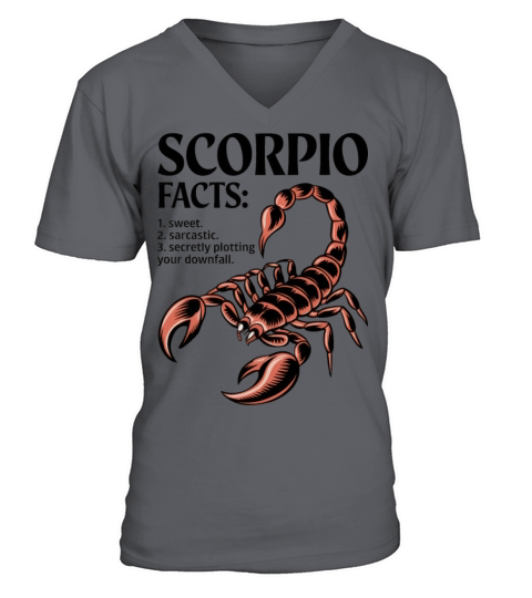 Funny Scorpio Zodiac Quote V-Neck T-shirt