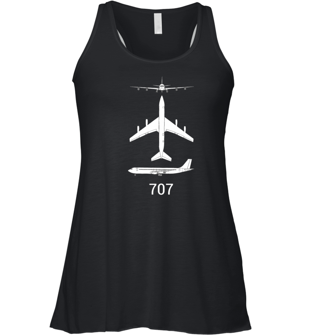 B707 airplane Women's Flowy Tank Top