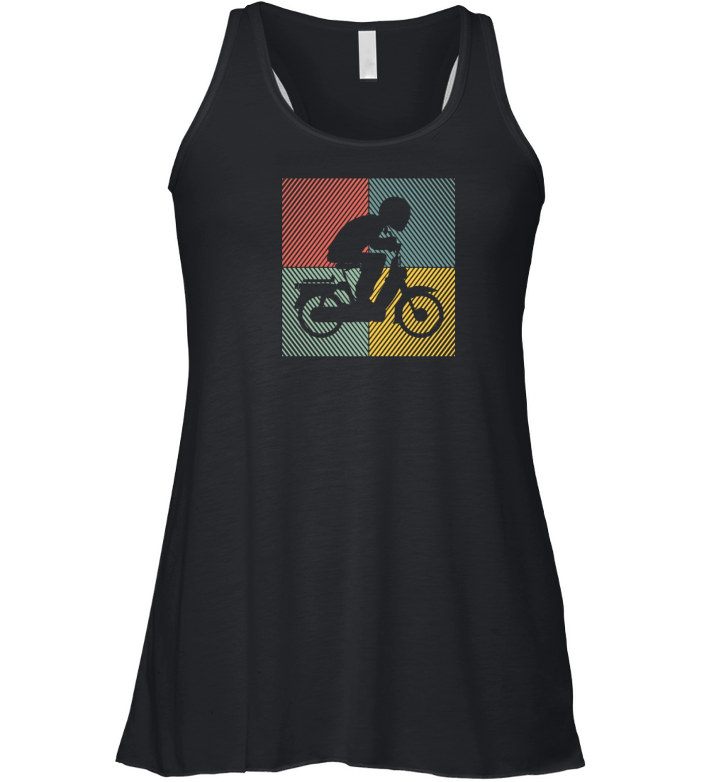 Moped Bike Mofas Moped Motorcycle Vintage Moped Women's Flowy Tank Top