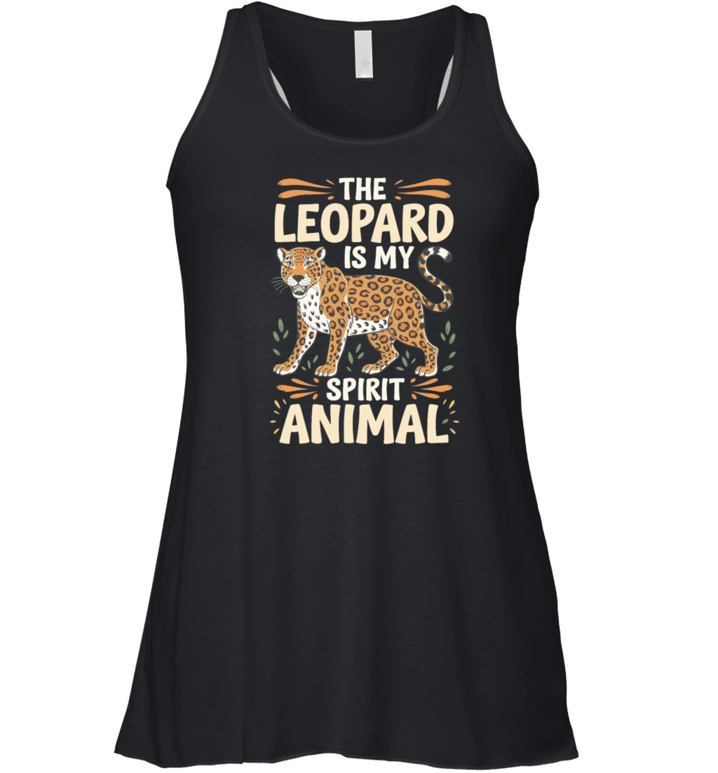 The Leopard Is My Spirit Animal Women's Flowy Tank Top