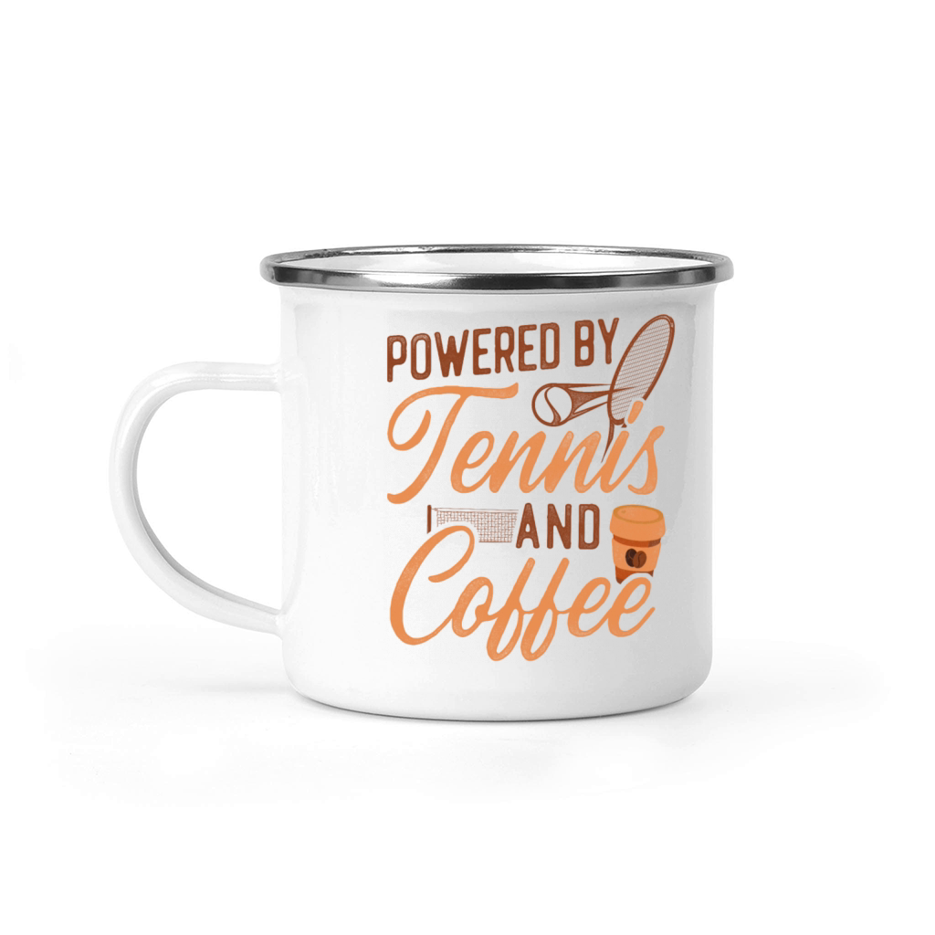 Funny Tennis Player Racket Coffee Camping Mug