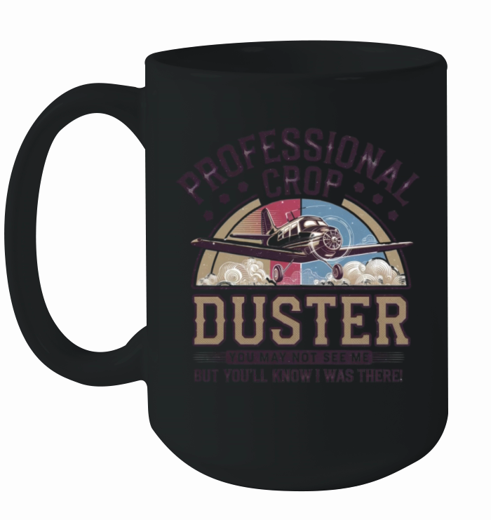 Professional Crop Duster Airplane Vintage Design Ceramic Mug