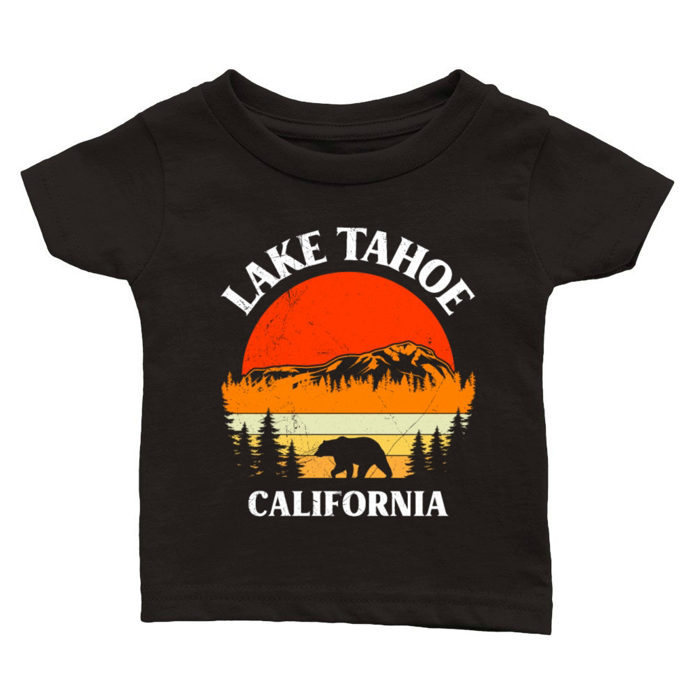 LAKE TAHOE CALIFORNIA Nevada Vintage Vacation Classic Baby Crewneck T-shirt
