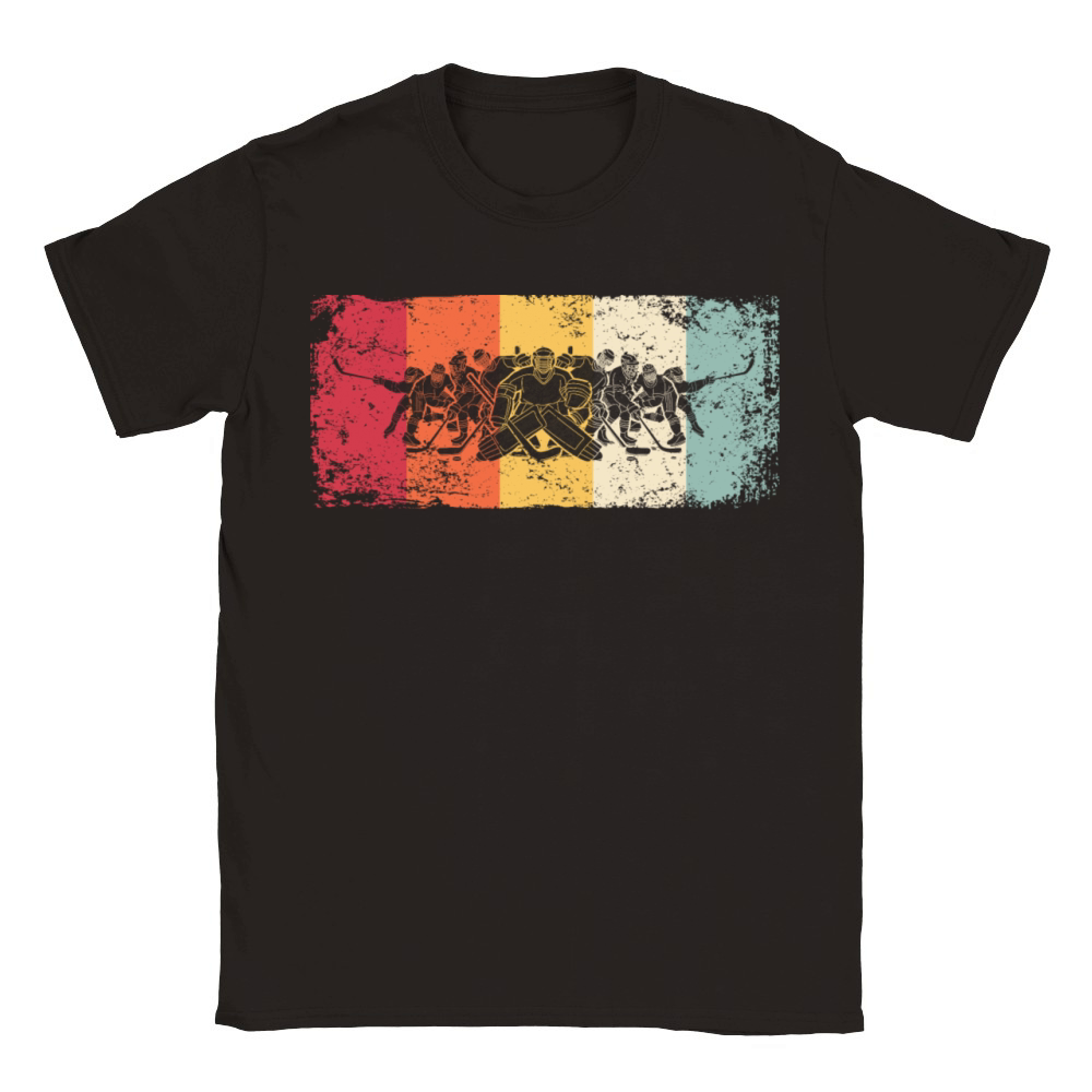 Ice Hockey Player Vintage Ice Hockey Classic Kids Crewneck T-shirt