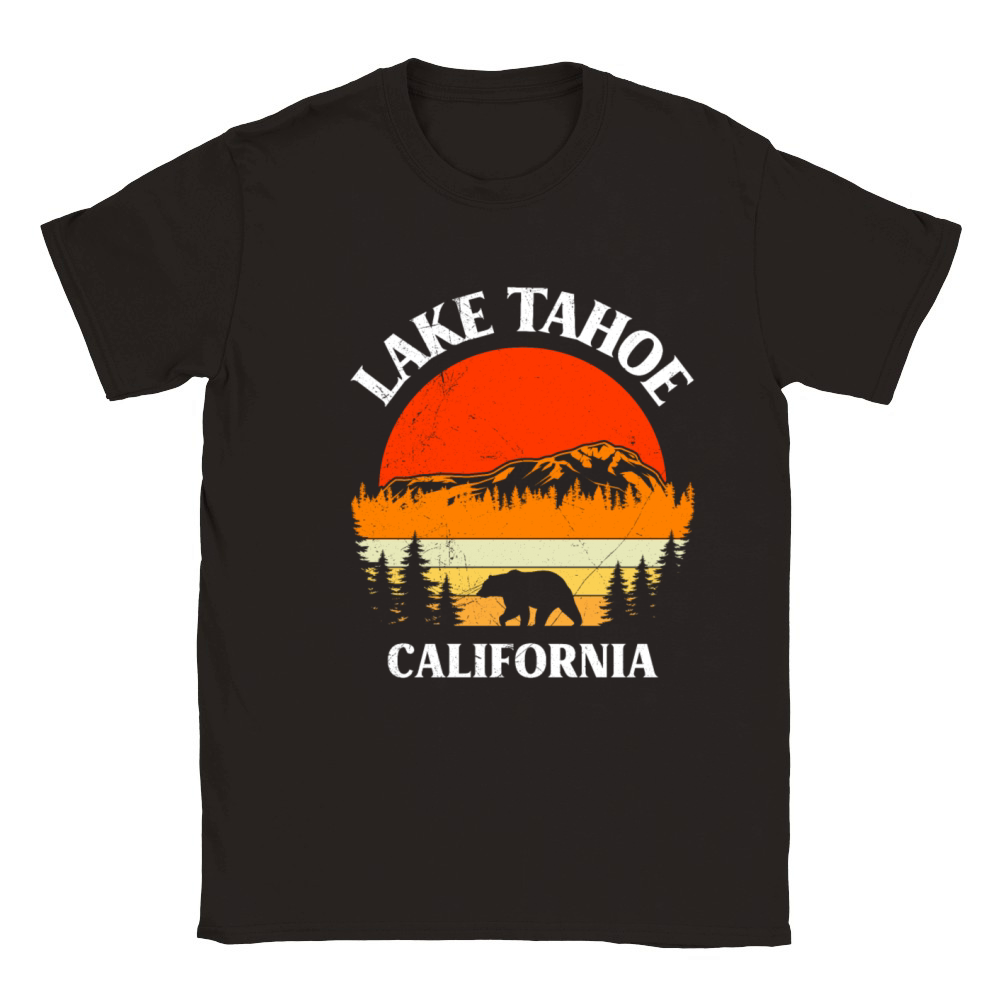 LAKE TAHOE CALIFORNIA Nevada Vintage Vacation Classic Kids Crewneck T-shirt