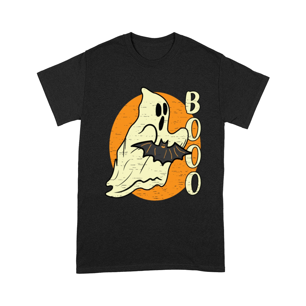 Boo Ghost Bat Retro Vintage Groovy Halloween Comfort T-shirt