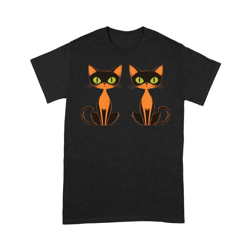 Cartoon Cute Halloween Funny Black Cat design Comfort T-shirt