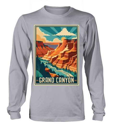 Vintage Grand Canyon National Park Long sleeved Unisex