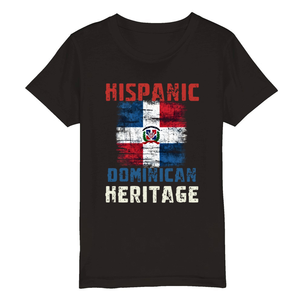 Dominican Heritage Pride - Hispanic Heritage Month Organic Kids Crewneck T-shirt