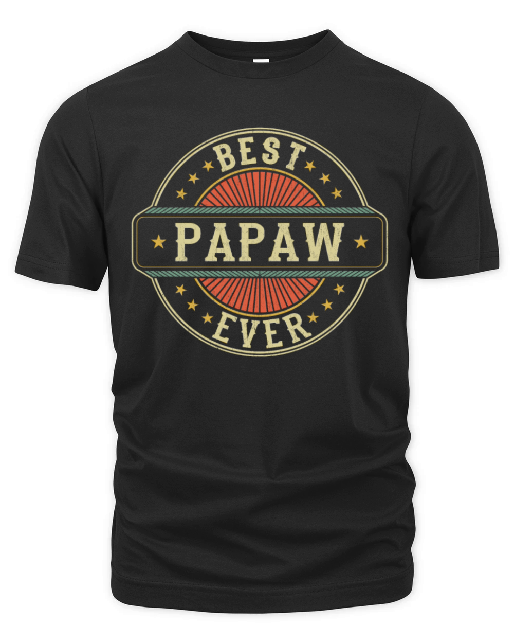 Best Papaw Ever Retro Vintage Grandpa Fathers Day Organic Unisex T-shirt