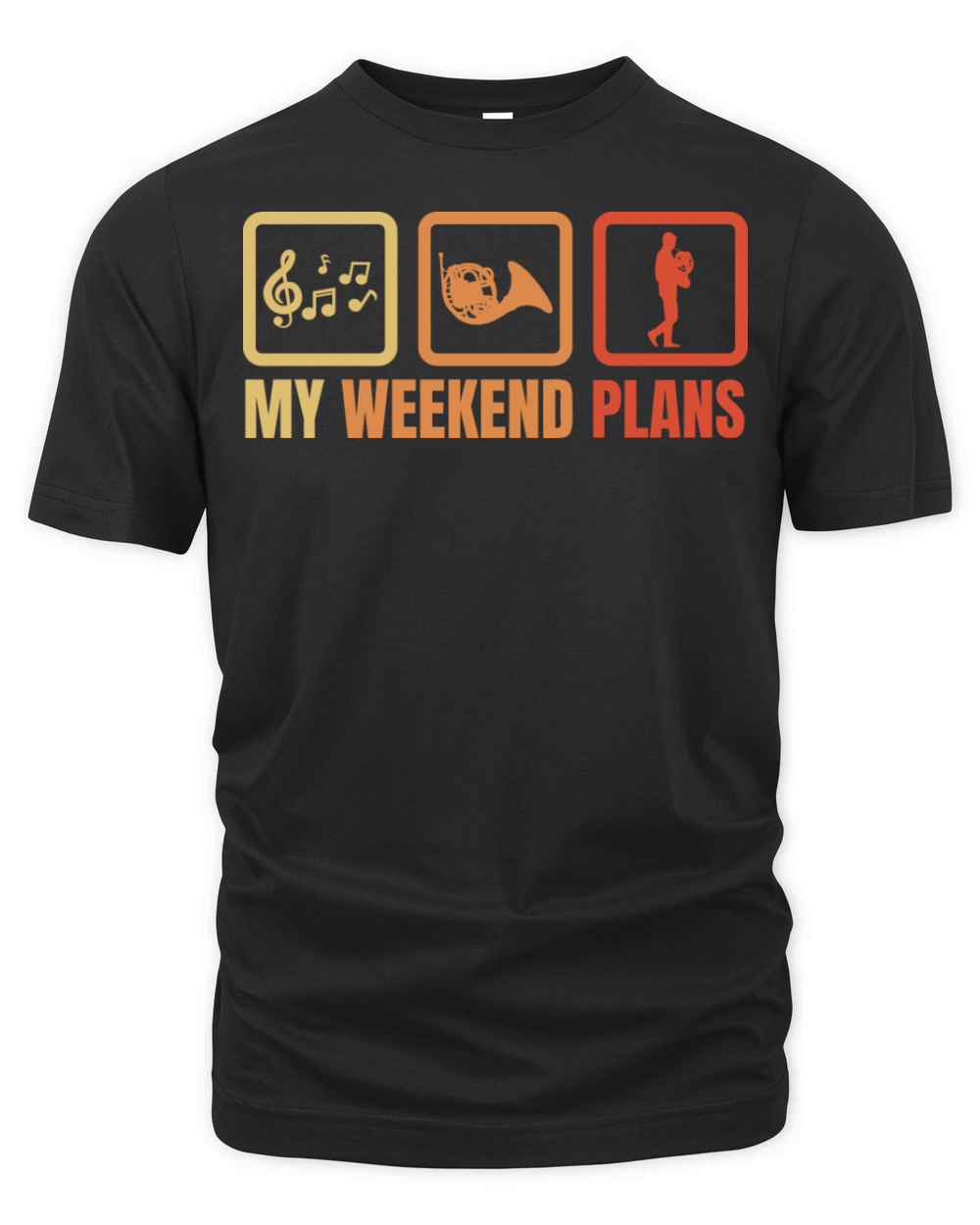 French Hornist Weekend Routine Organic Unisex T-shirt