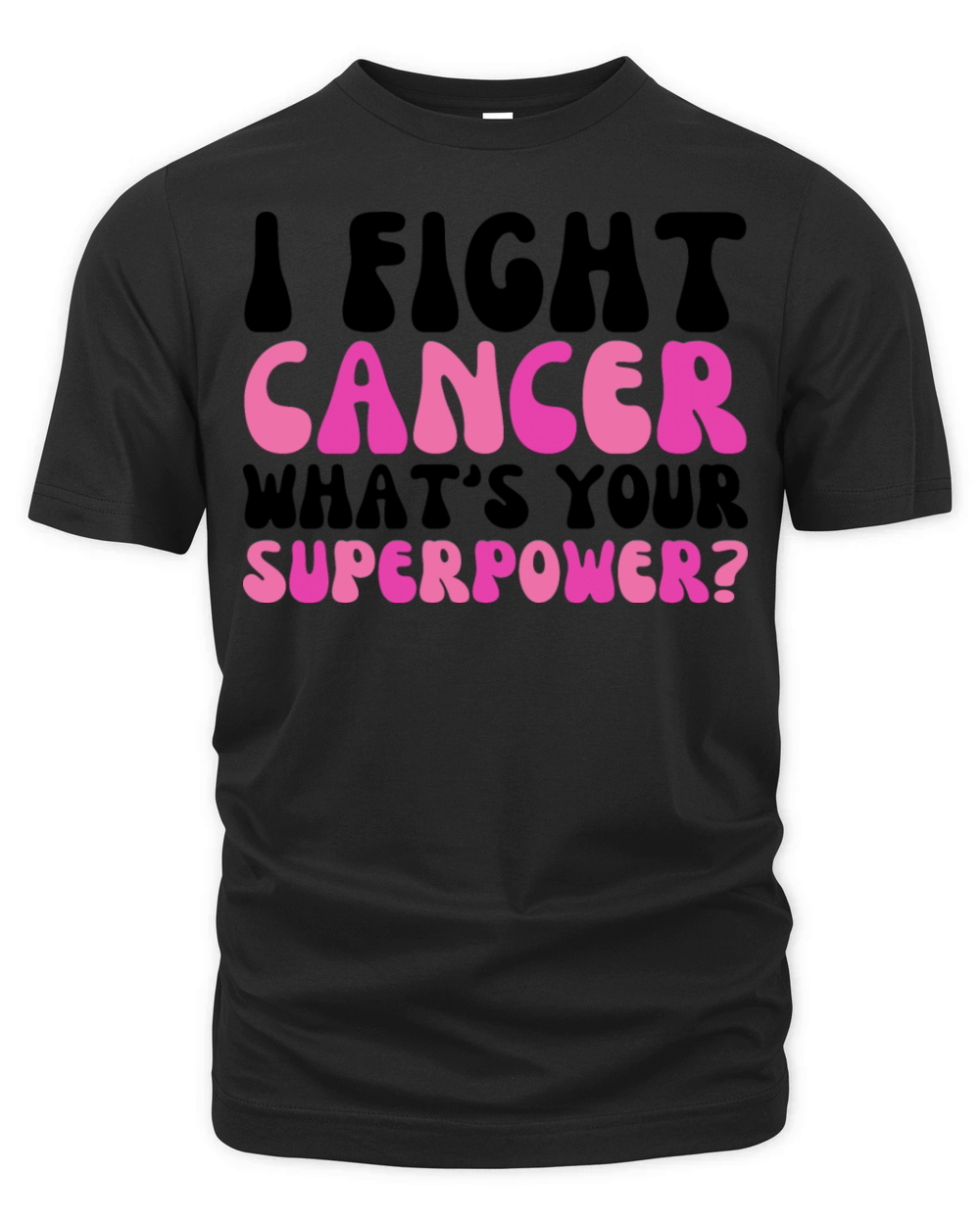 I Fight Cancer Whats Your Superpower Organic Unisex T-shirt