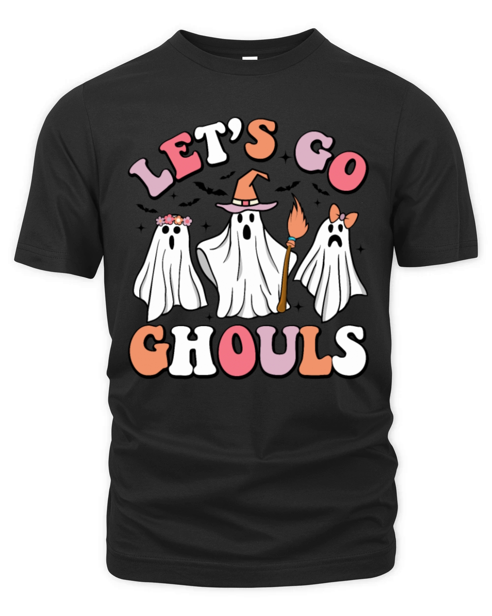 Lets Go Ghouls Spooky Season Vintage Halloween Organic Unisex T-shirt