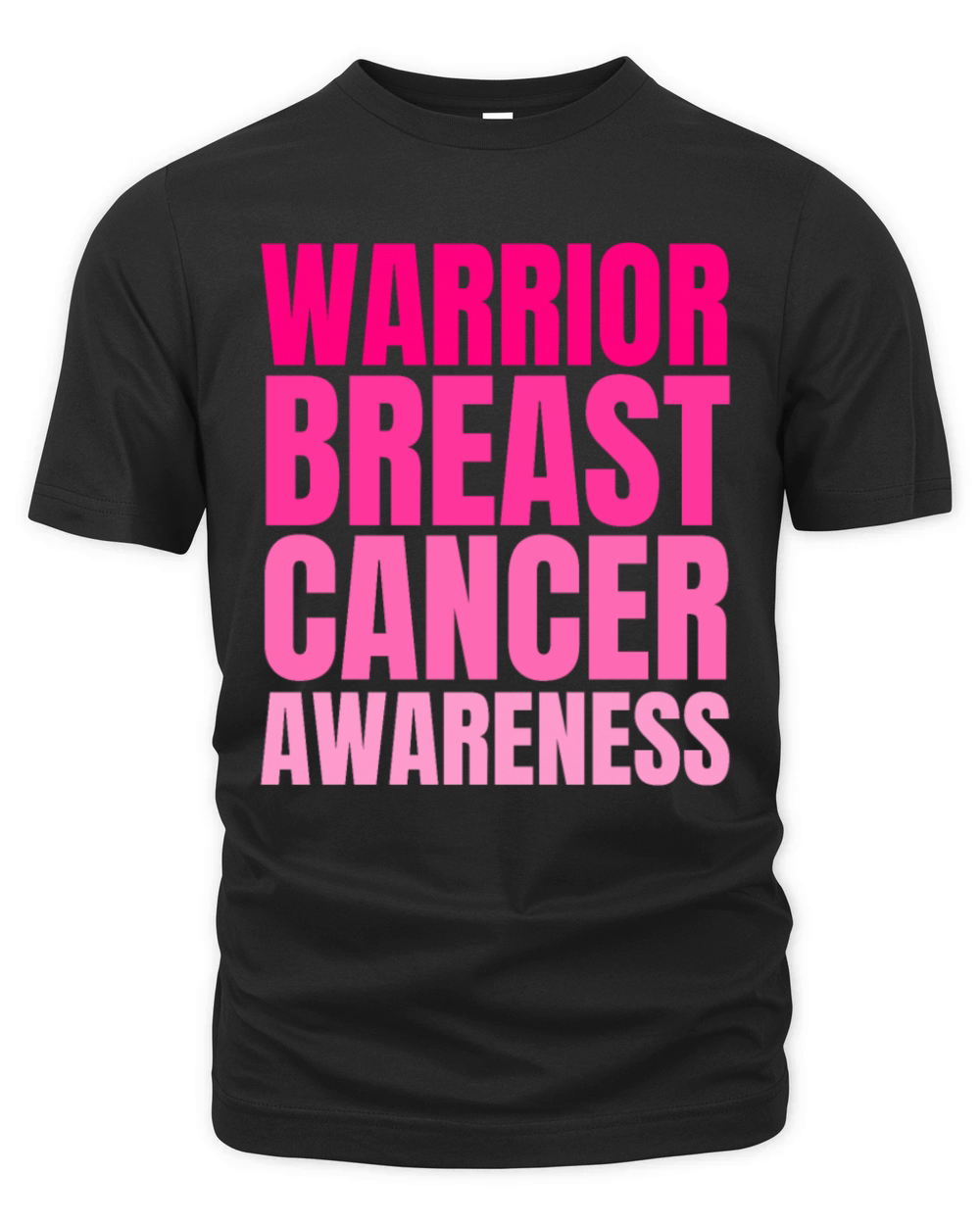 Pink Warrior Breast Cancer Awareness Support Organic Unisex T-shirt