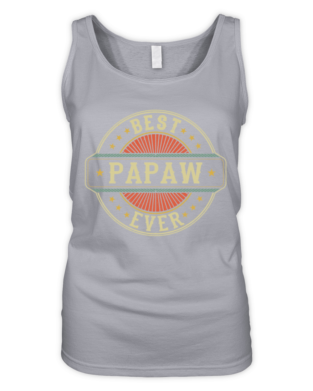 Best Papaw Ever Retro Vintage Grandpa Fathers Day Organic Women's Tank Top