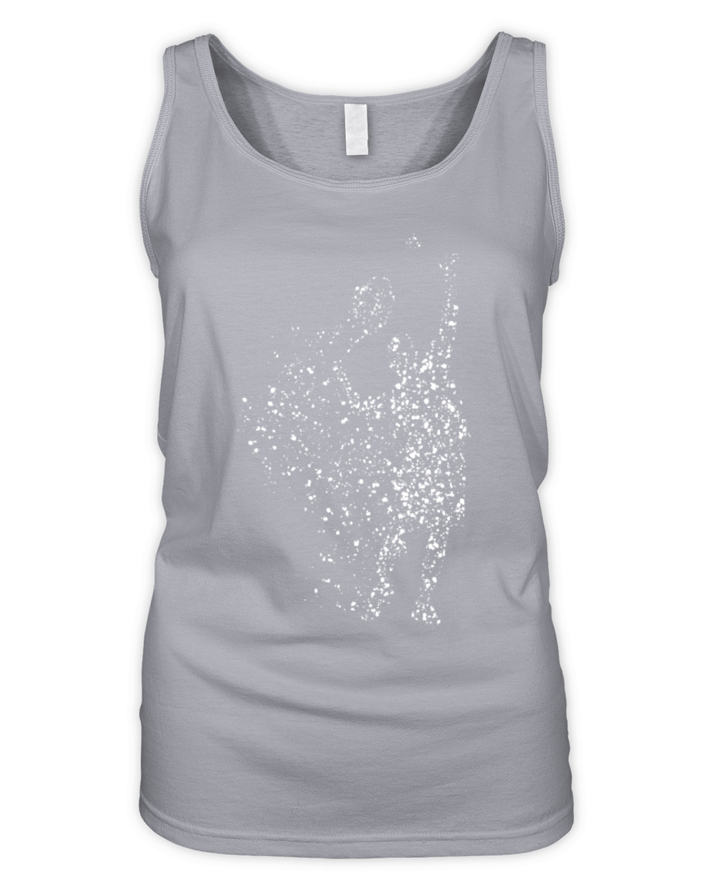 Funny Tennis Player Racket Rainbow Organic Women's Tank Top