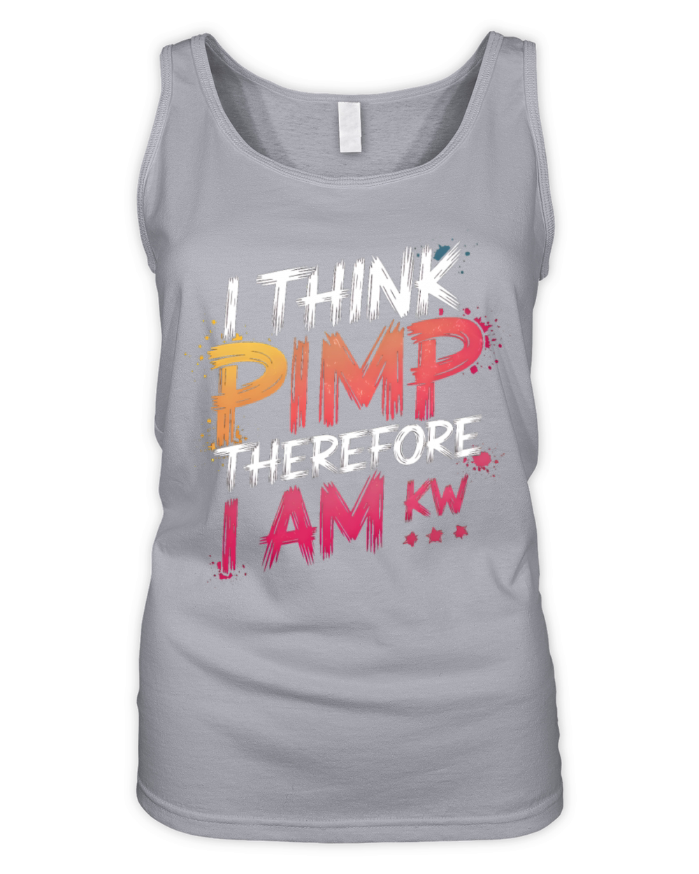 I think pimp therefore I am Katt Williams Organic Women's Tank Top