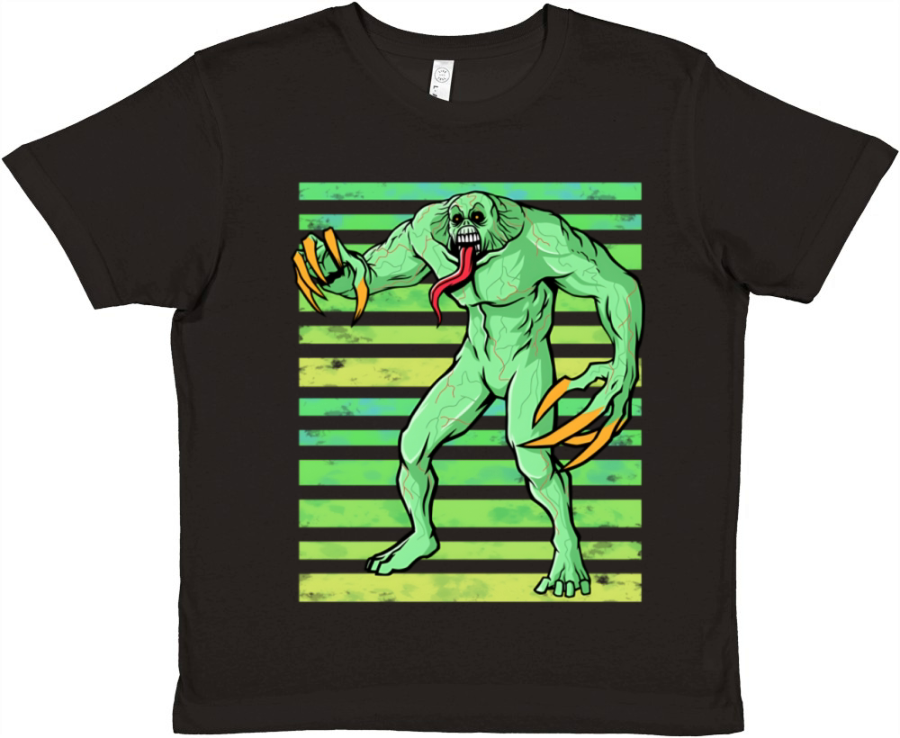 Halloween monsters vintage Premium Kids Crewneck T-shirt