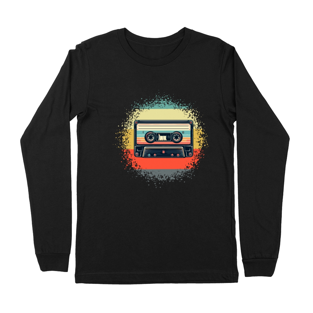 Retro Cassete Tape Vintage 70s and 80s Premium Long Sleeve