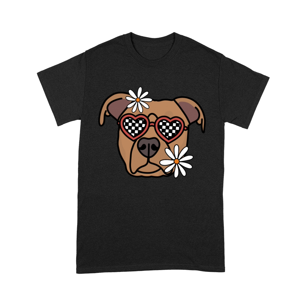 Pitbull Brown Retro Dog Premium T-shirt