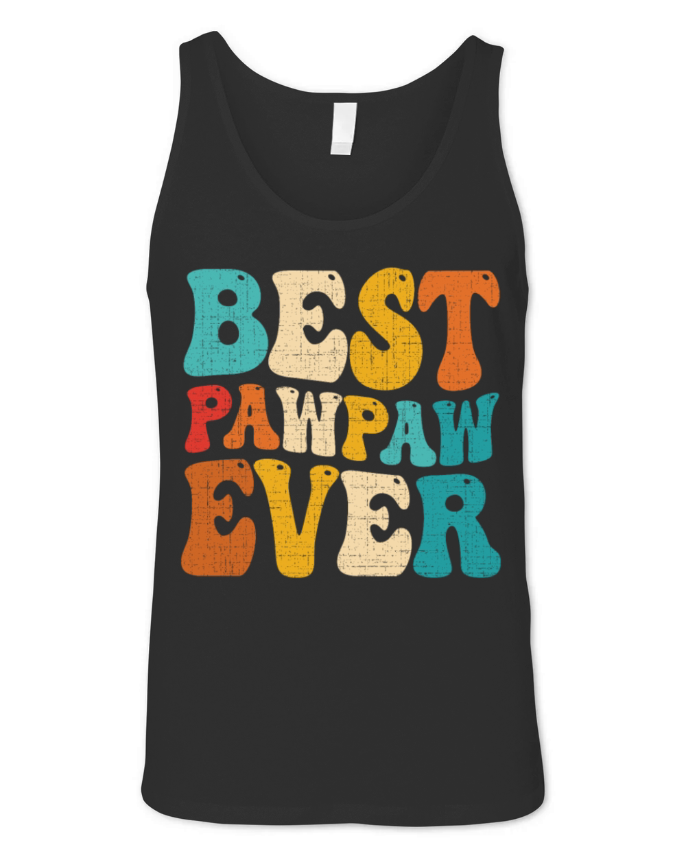 Best Pawpaw Ever Retro Vintage Grandpa Fathers Day Unisex Jersey Tank